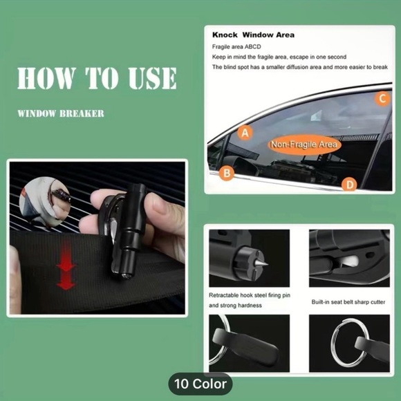 001 Colorful Emergency Keychain - Picture 9 of 15